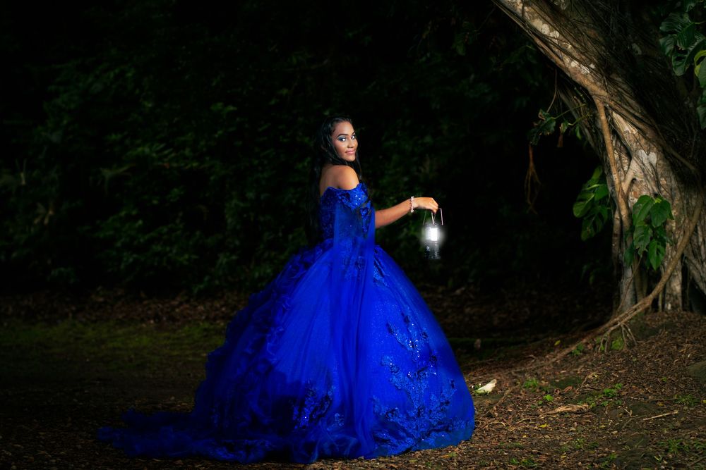 Sesión de quinceaños en exterior